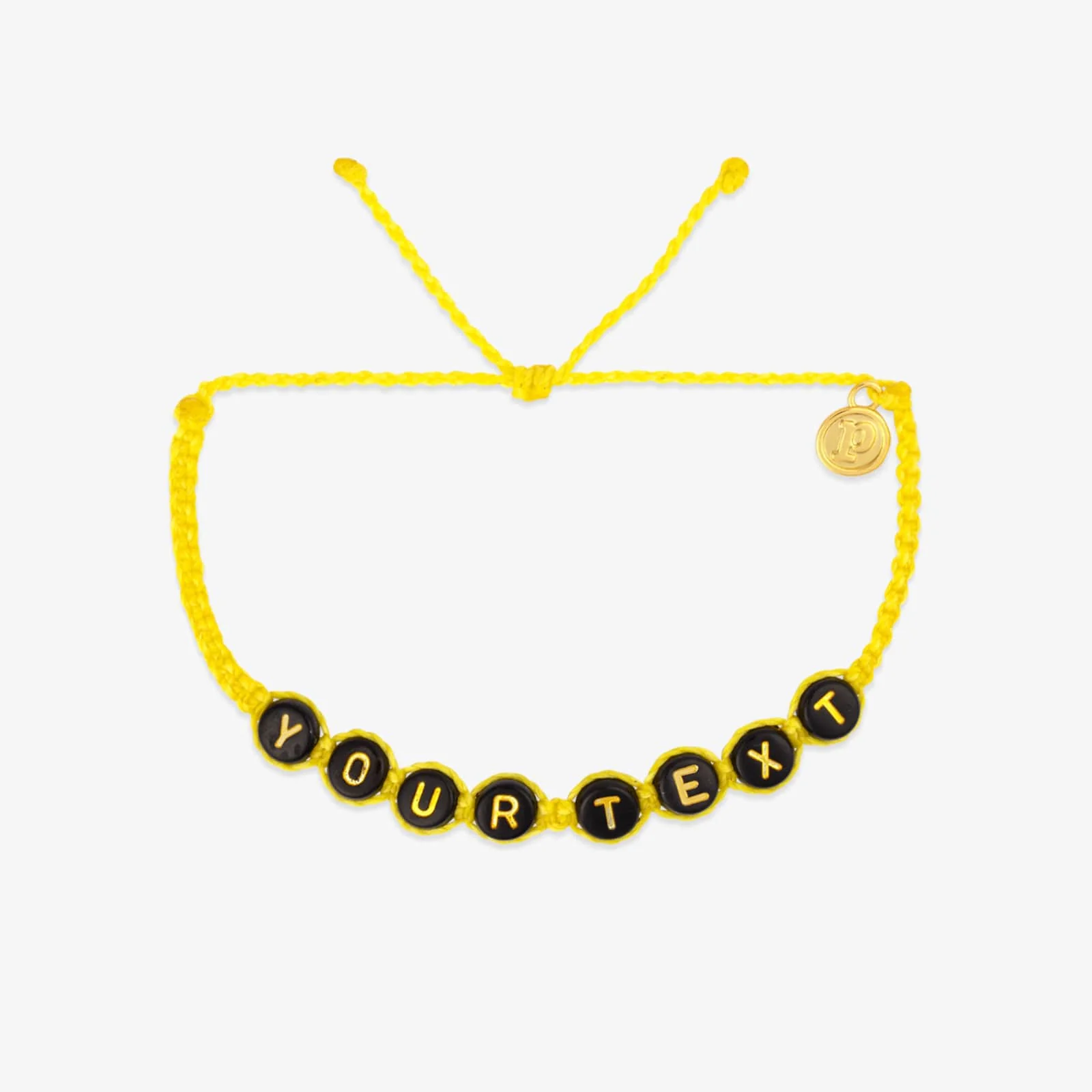 Black Alphabet Bead Bracelet - Image 11
