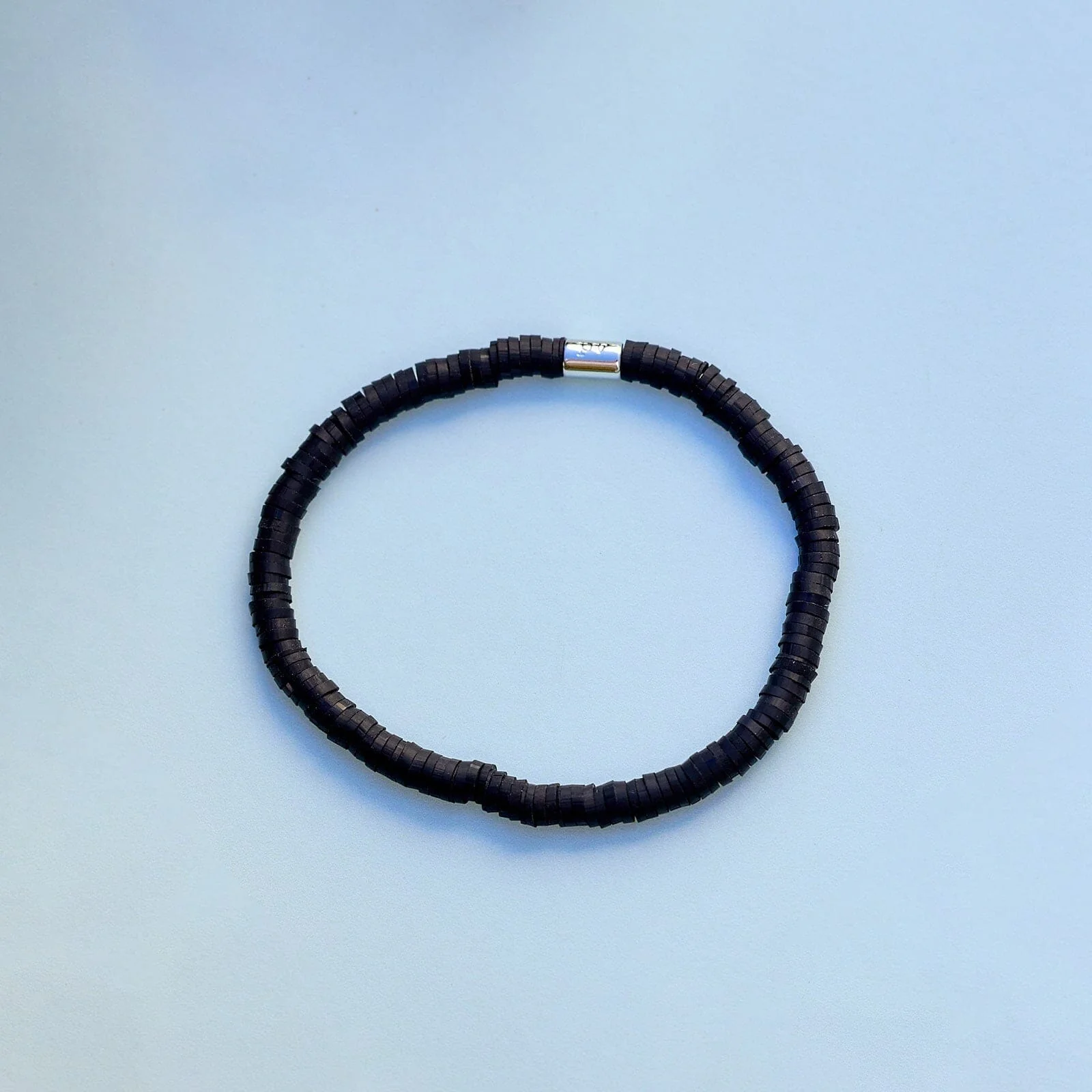Black Seascape Stretch Bracelet - Image 4