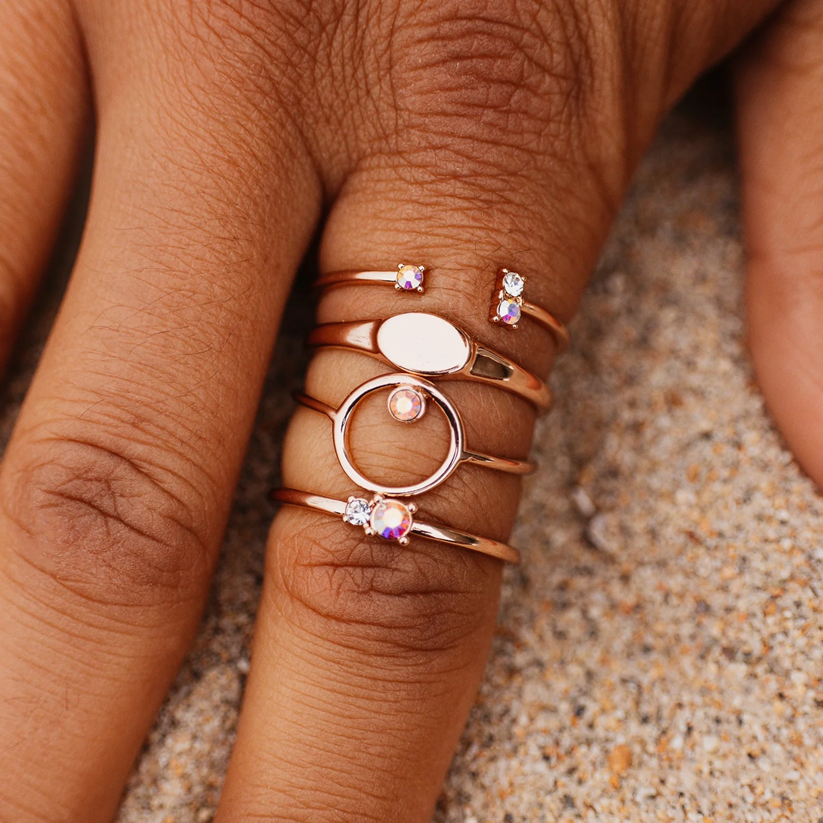 Crystal Sky Ring Stack - Image 2