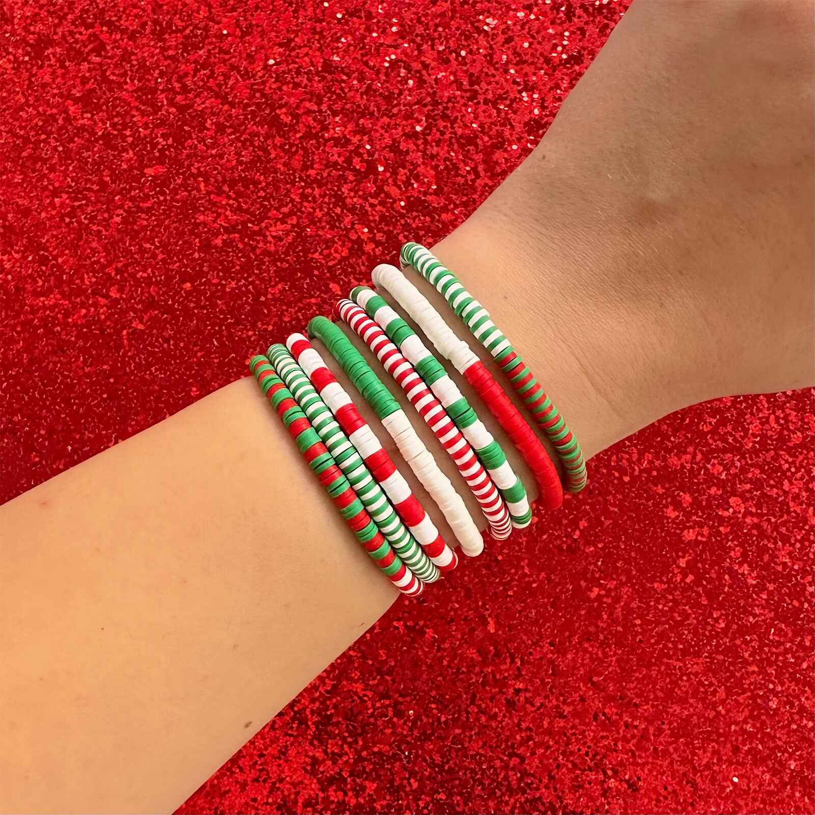 Deck the Halls Stretch Bracelet Set of 8 - Image 7