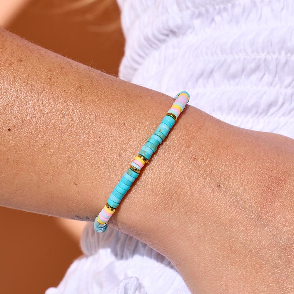 Desert Turquoise Stretch Bracelet - Image 2