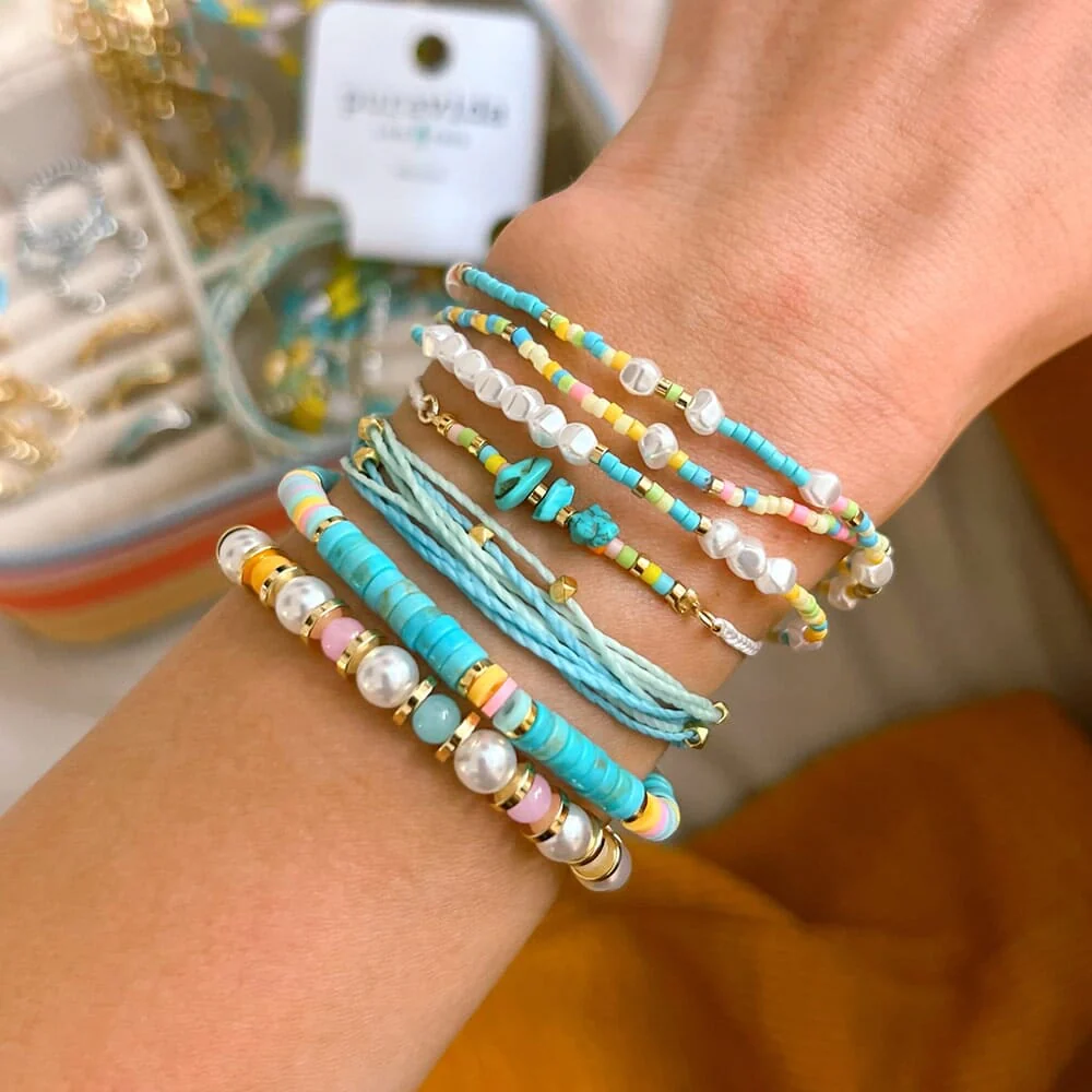 Desert Turquoise Stretch Bracelet - Image 5