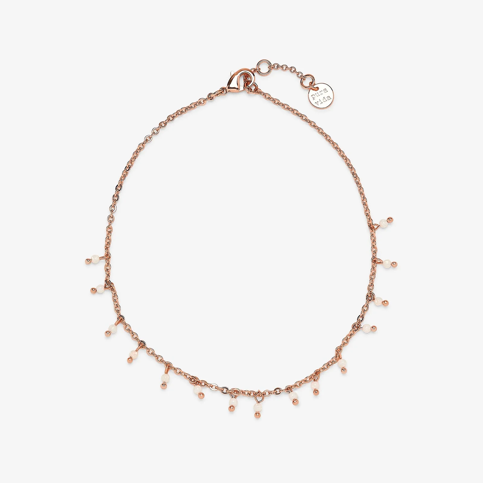 Floating Gemstone Anklet - Image 2