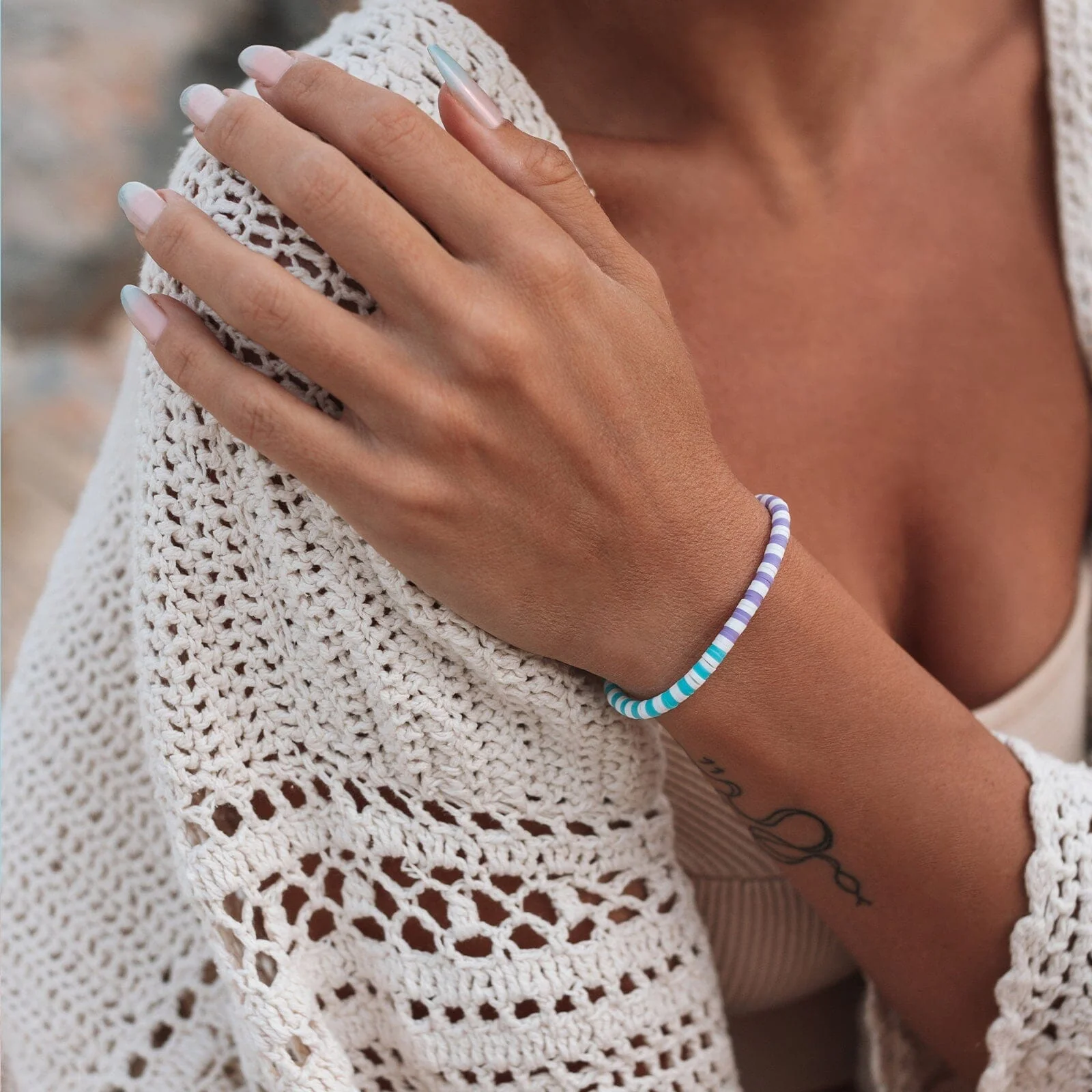Gumdrop Seascape Stretch Bracelet - Image 3