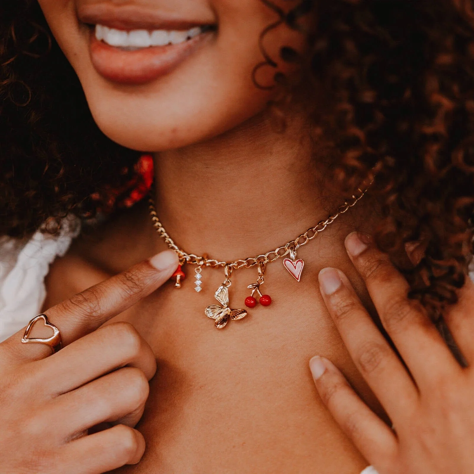Harper Abstract Heart Charm - Image 3