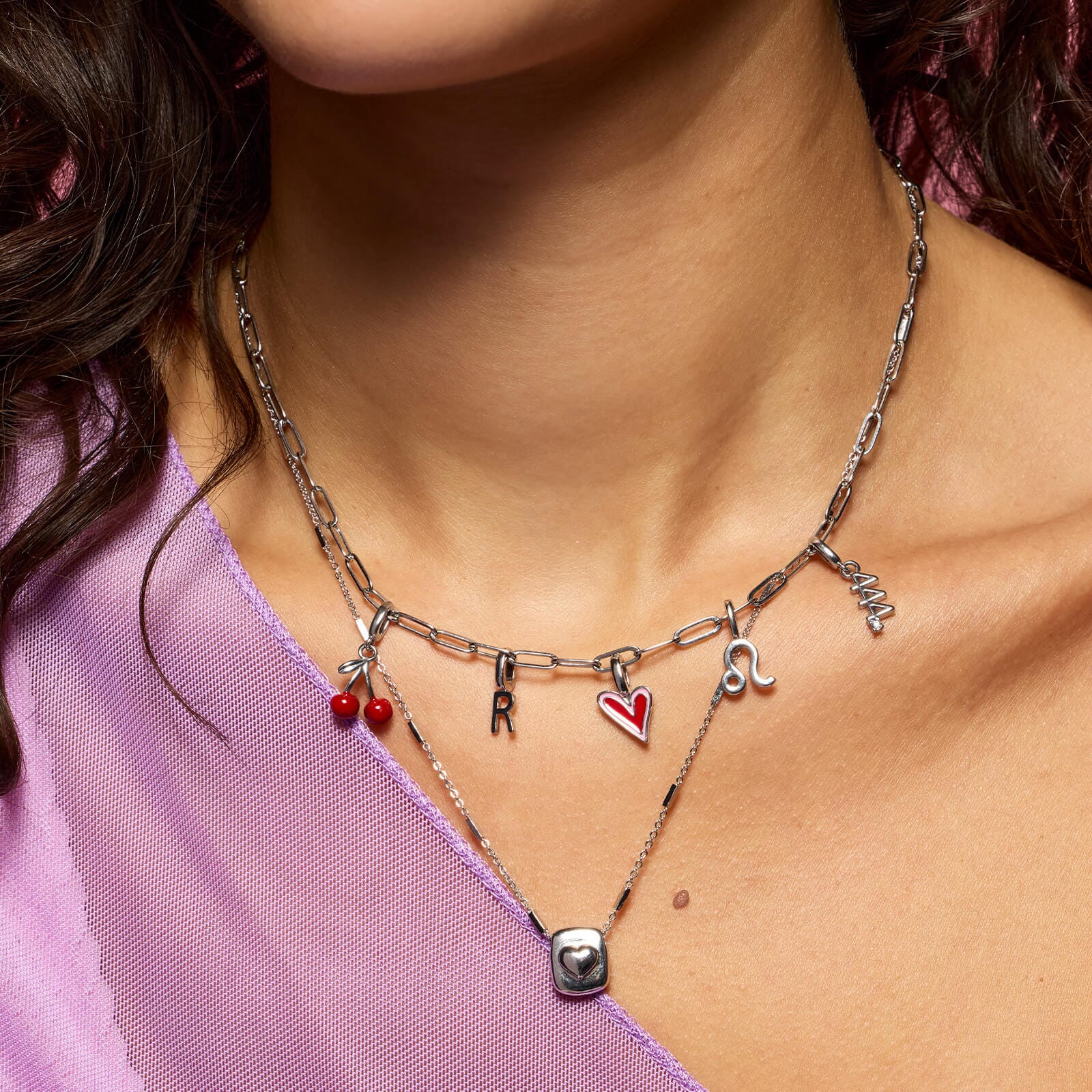 Harper Abstract Heart Charm - Image 7