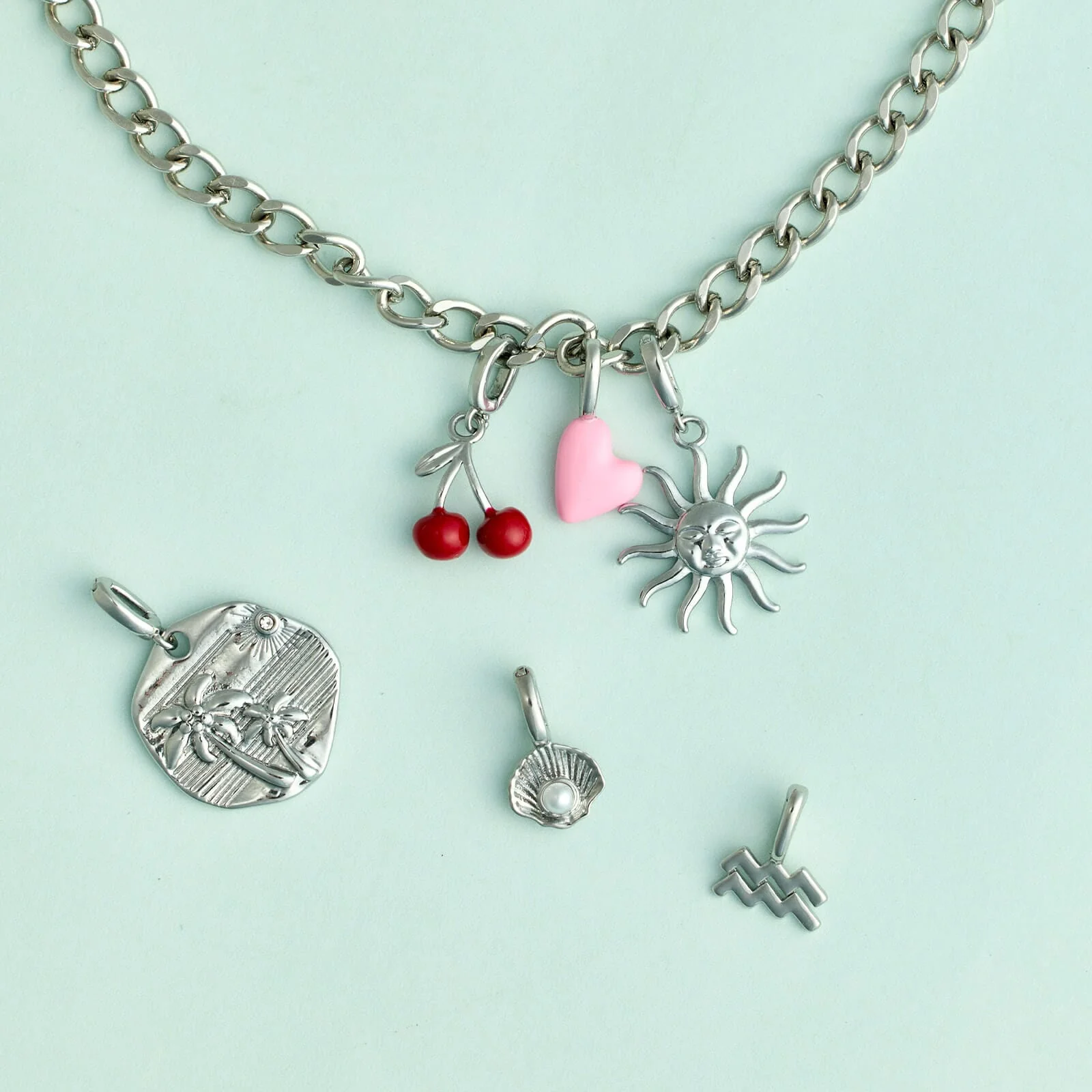 Harper Enamel Puffy Heart Charm - Image 9