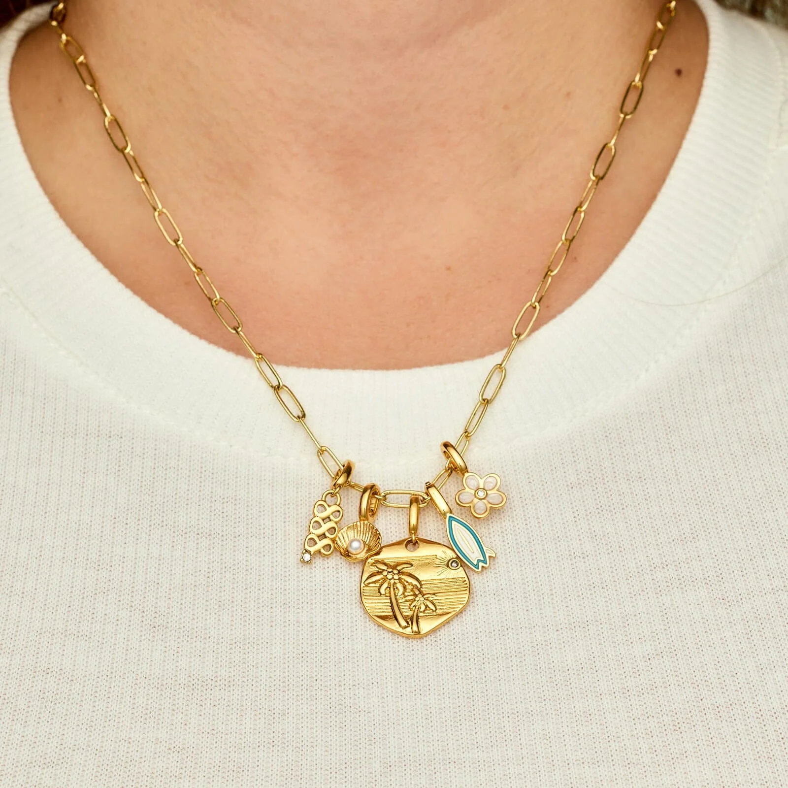 Harper Pearl Plumeria Charm - Image 5