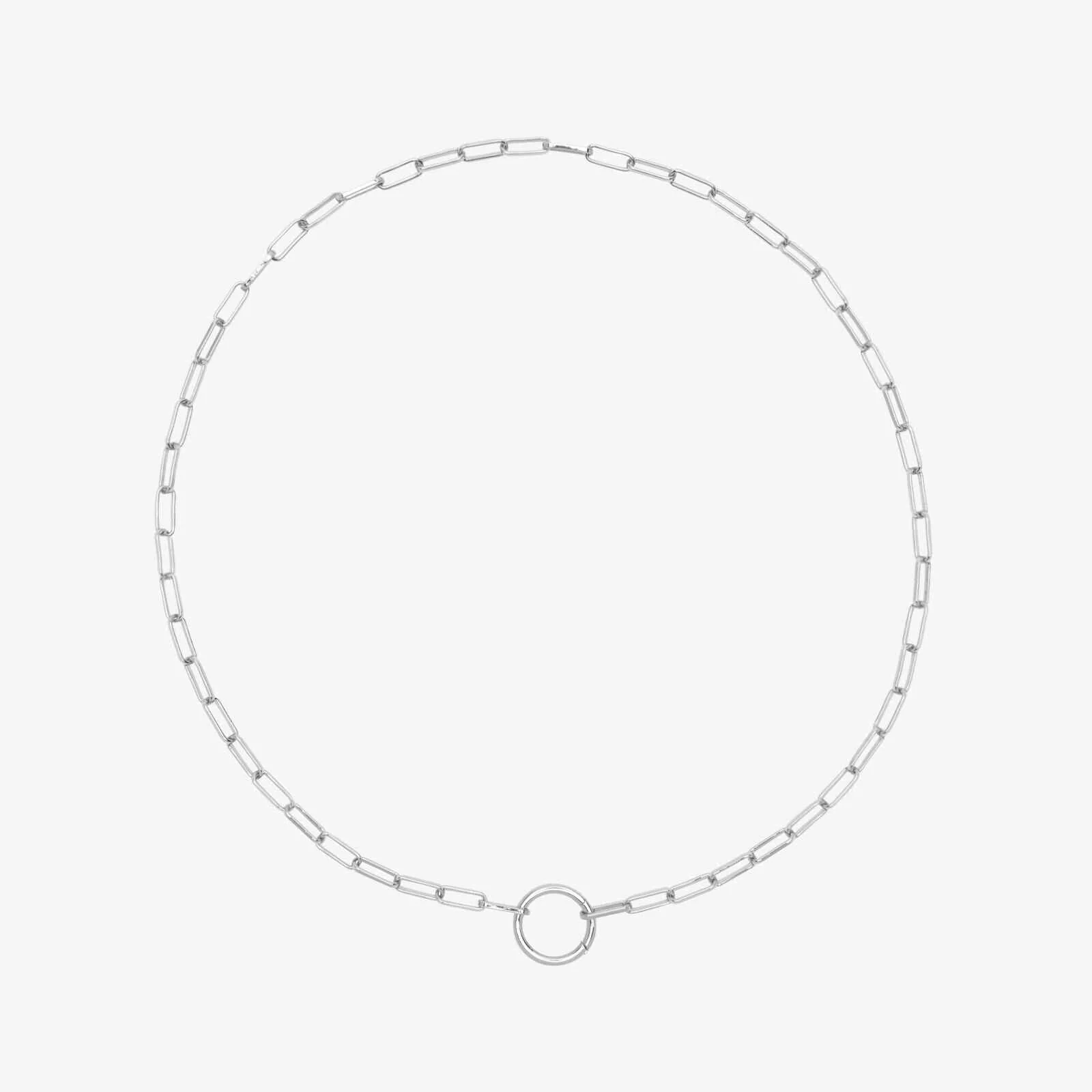 Harper Round Charm Chain Necklace - Image 2