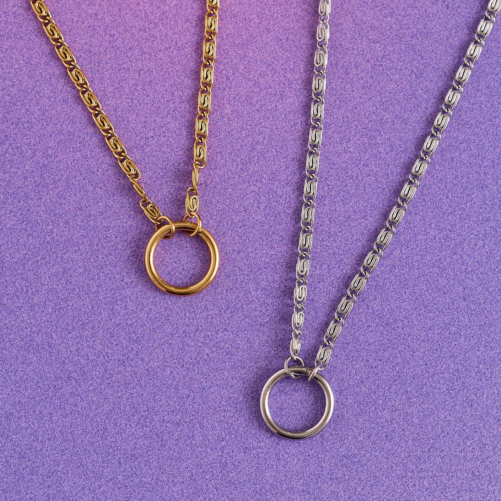 Harper Scroll Chain Necklace - Image 9