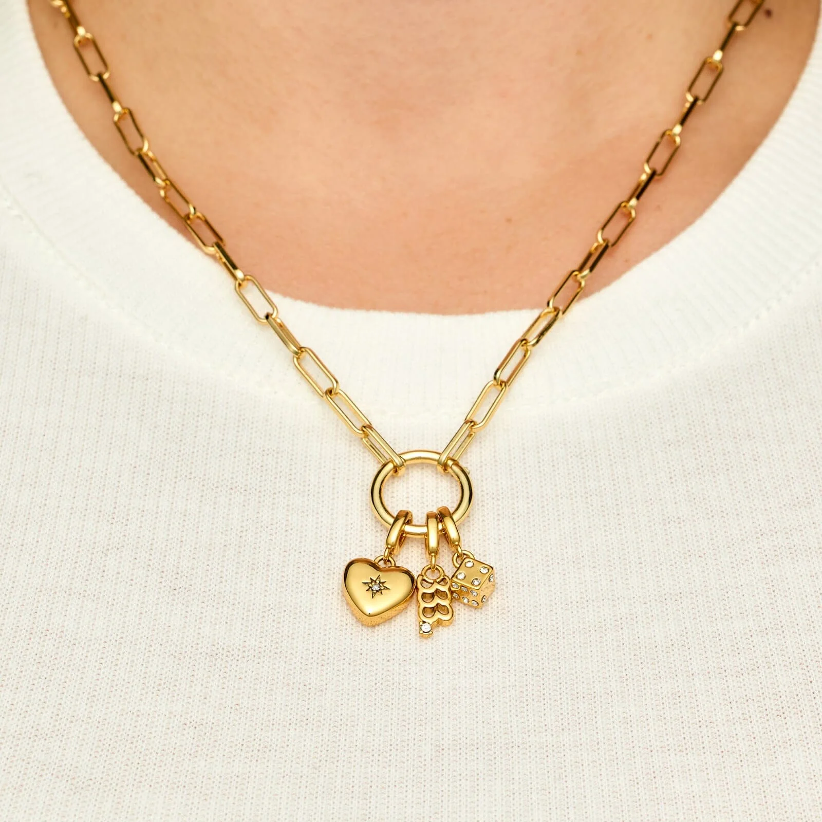 Harper Starburst Heart Charm - Image 2