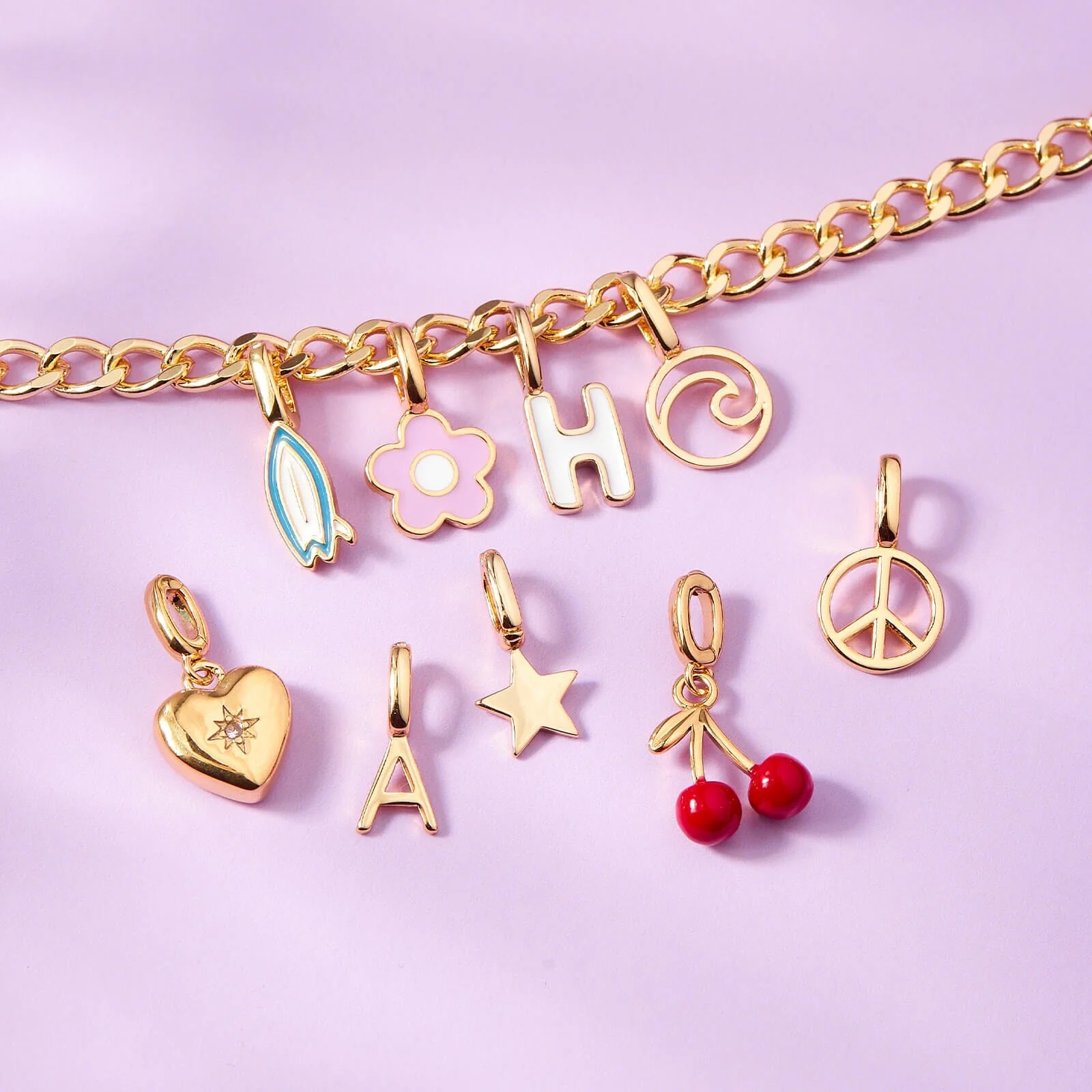 Harper Starburst Heart Charm - Image 5
