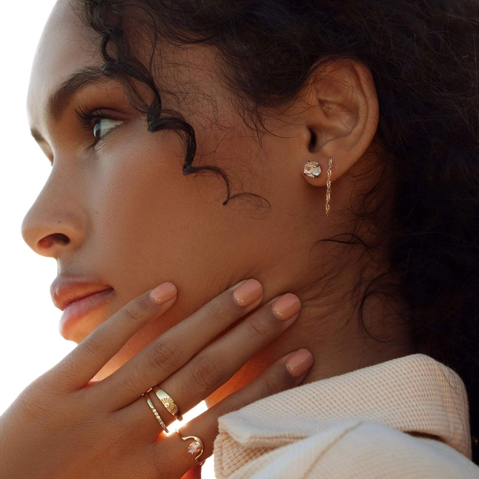 Herkimer Stud Earrings - Image 3
