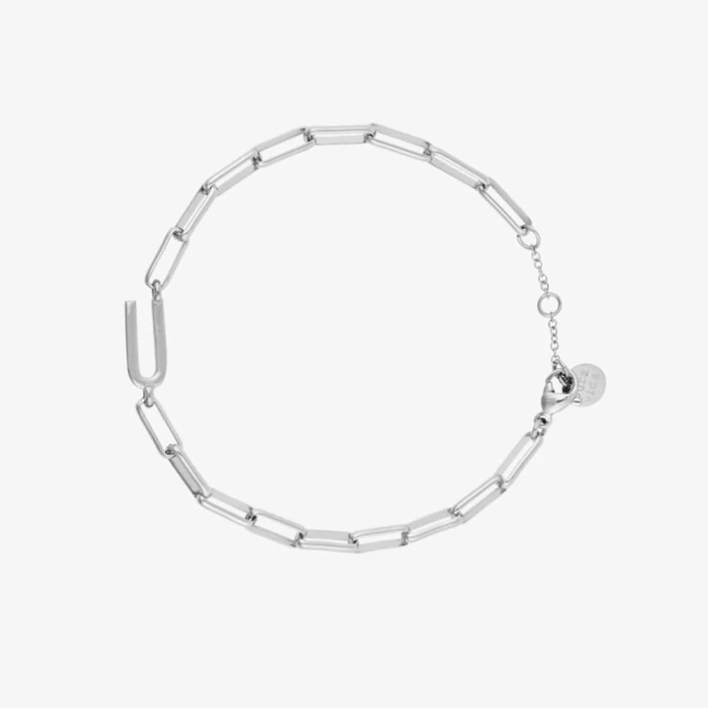 Initial Paperclip Chain Bracelet - Image 12