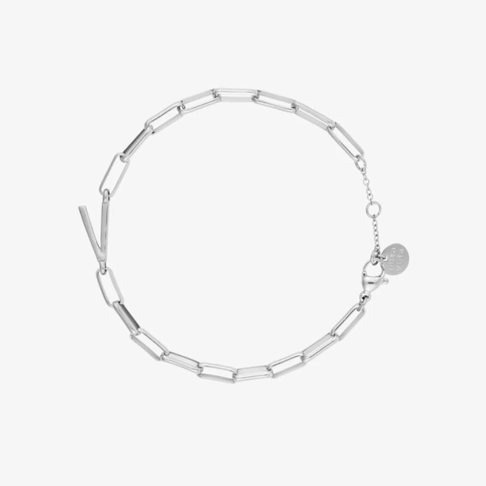 Initial Paperclip Chain Bracelet - Image 13