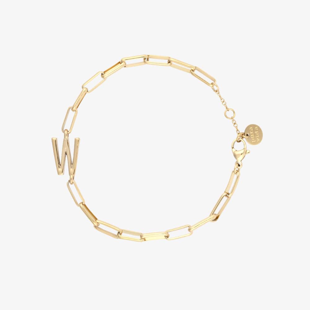 Initial Paperclip Chain Bracelet - Image 17