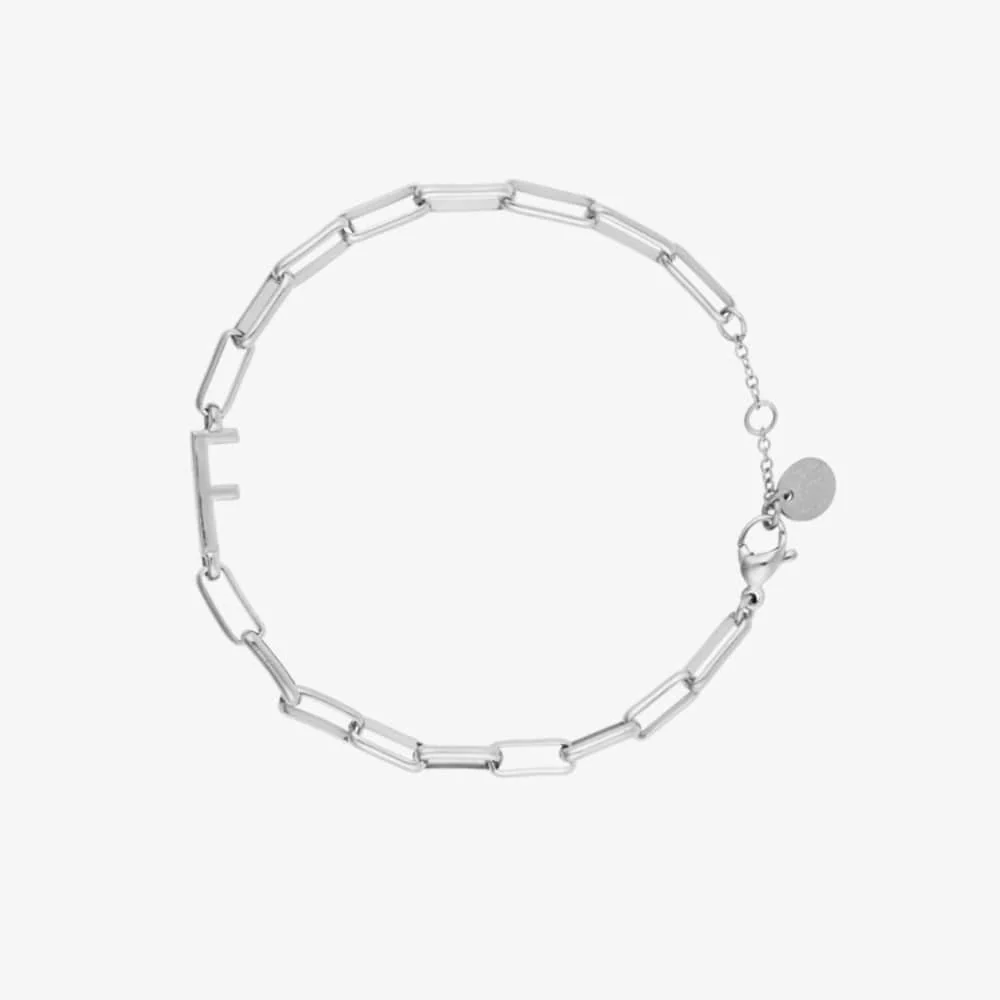 Initial Paperclip Chain Bracelet - Image 22