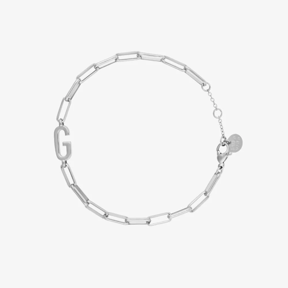 Initial Paperclip Chain Bracelet - Image 23
