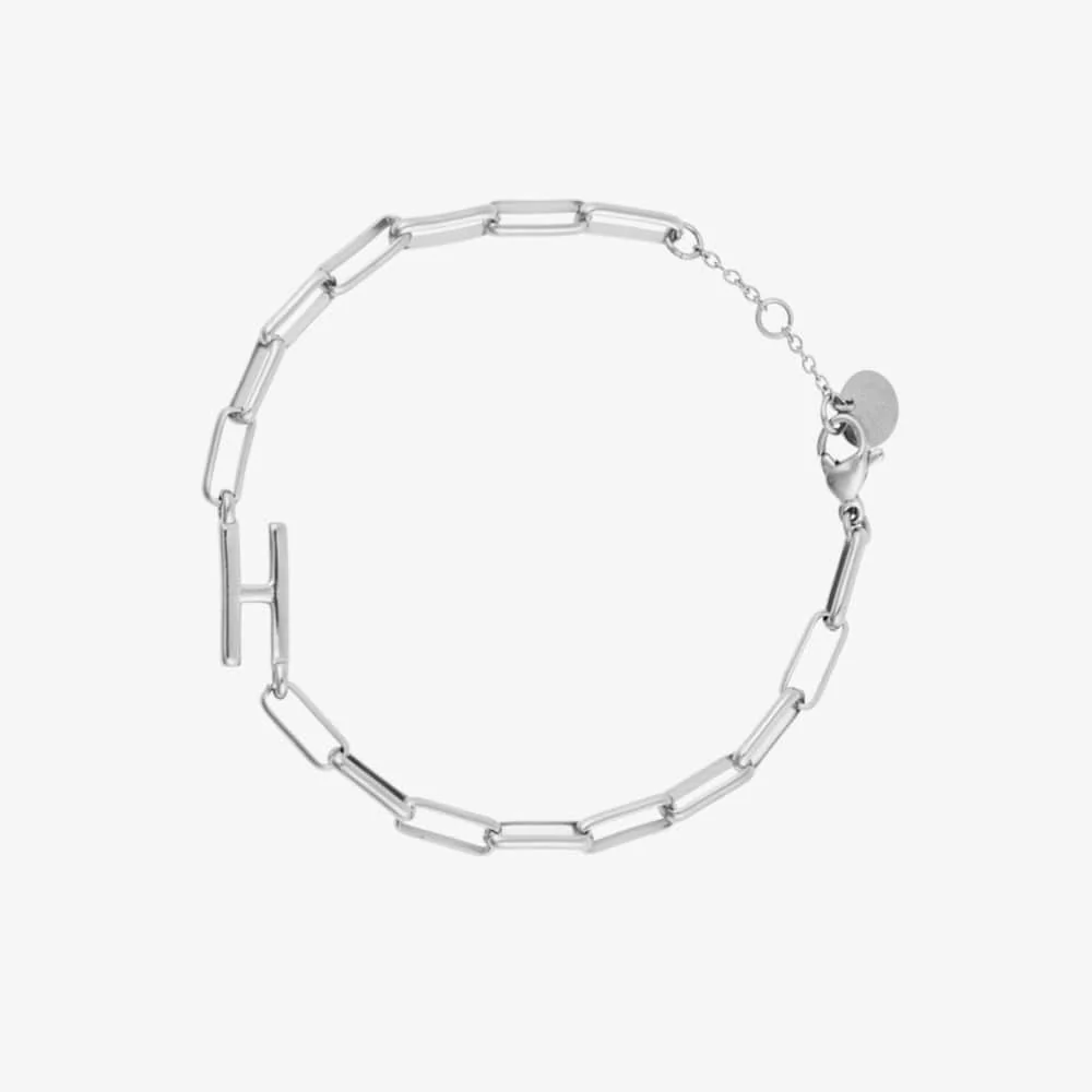 Initial Paperclip Chain Bracelet - Image 24