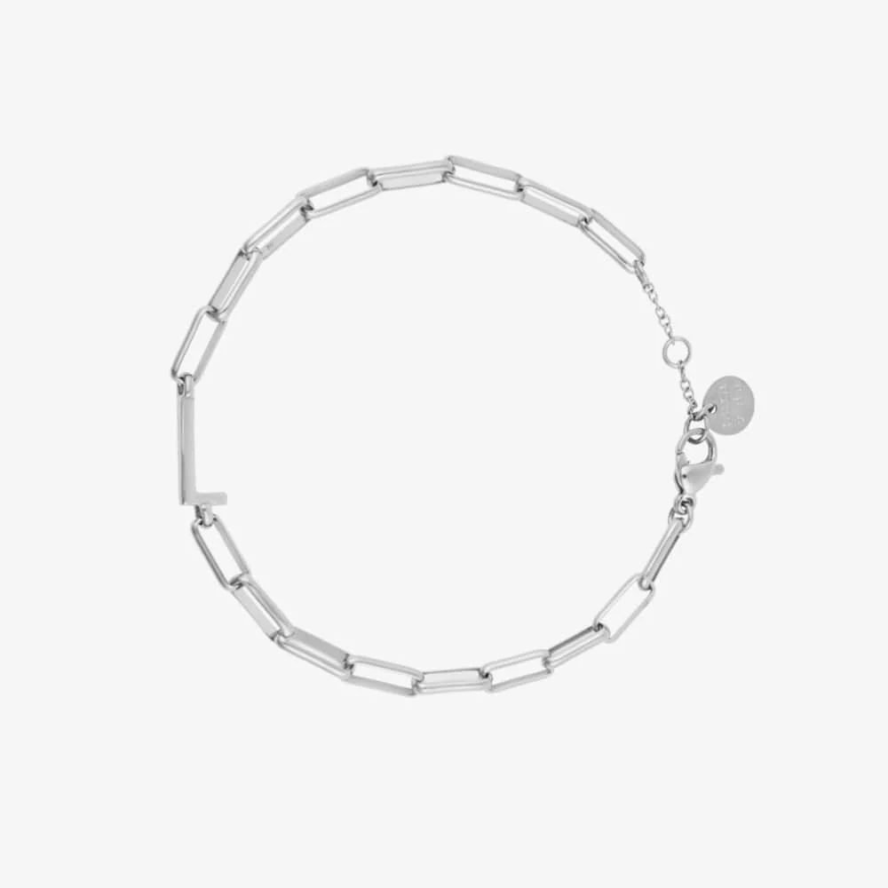 Initial Paperclip Chain Bracelet - Image 26