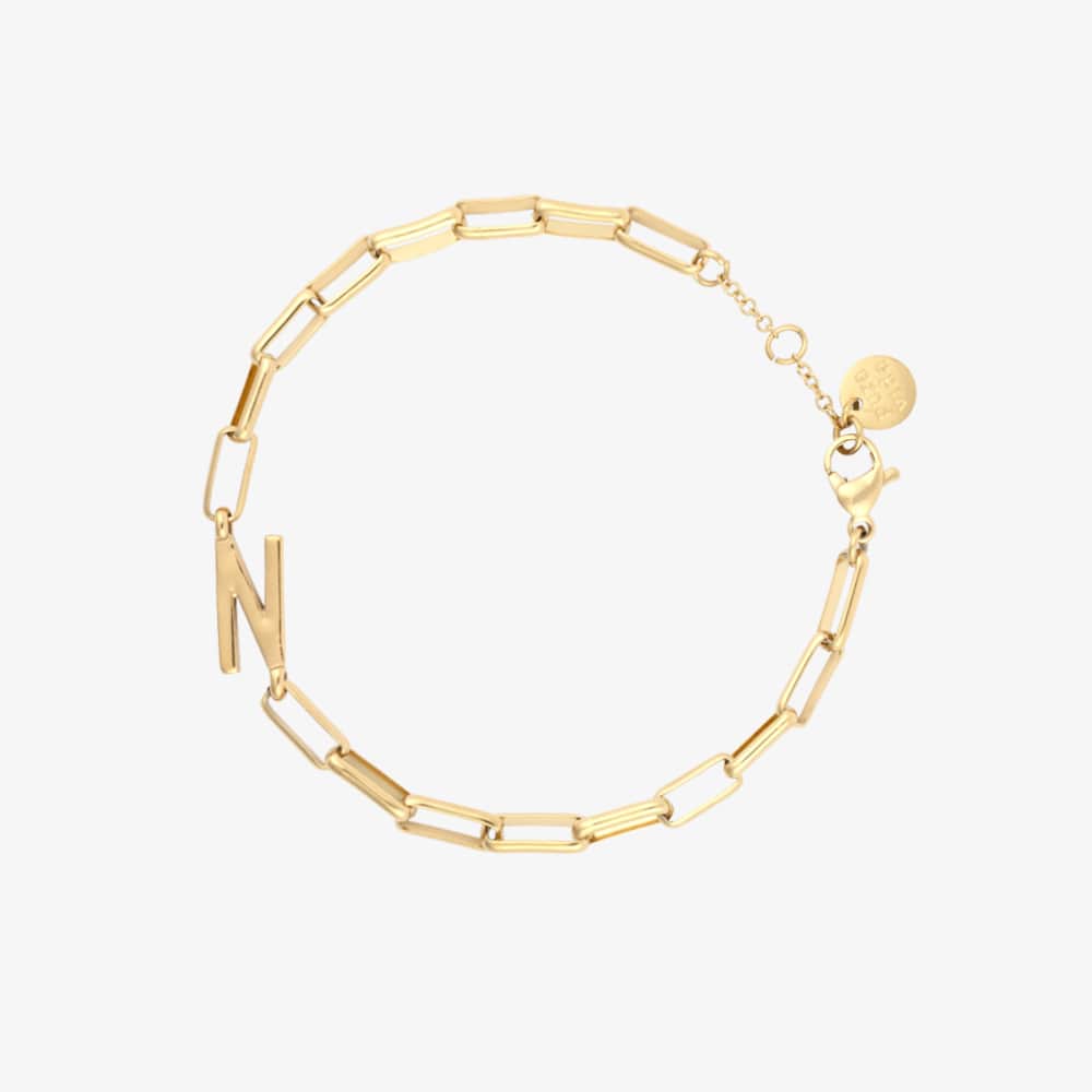 Initial Paperclip Chain Bracelet - Image 31