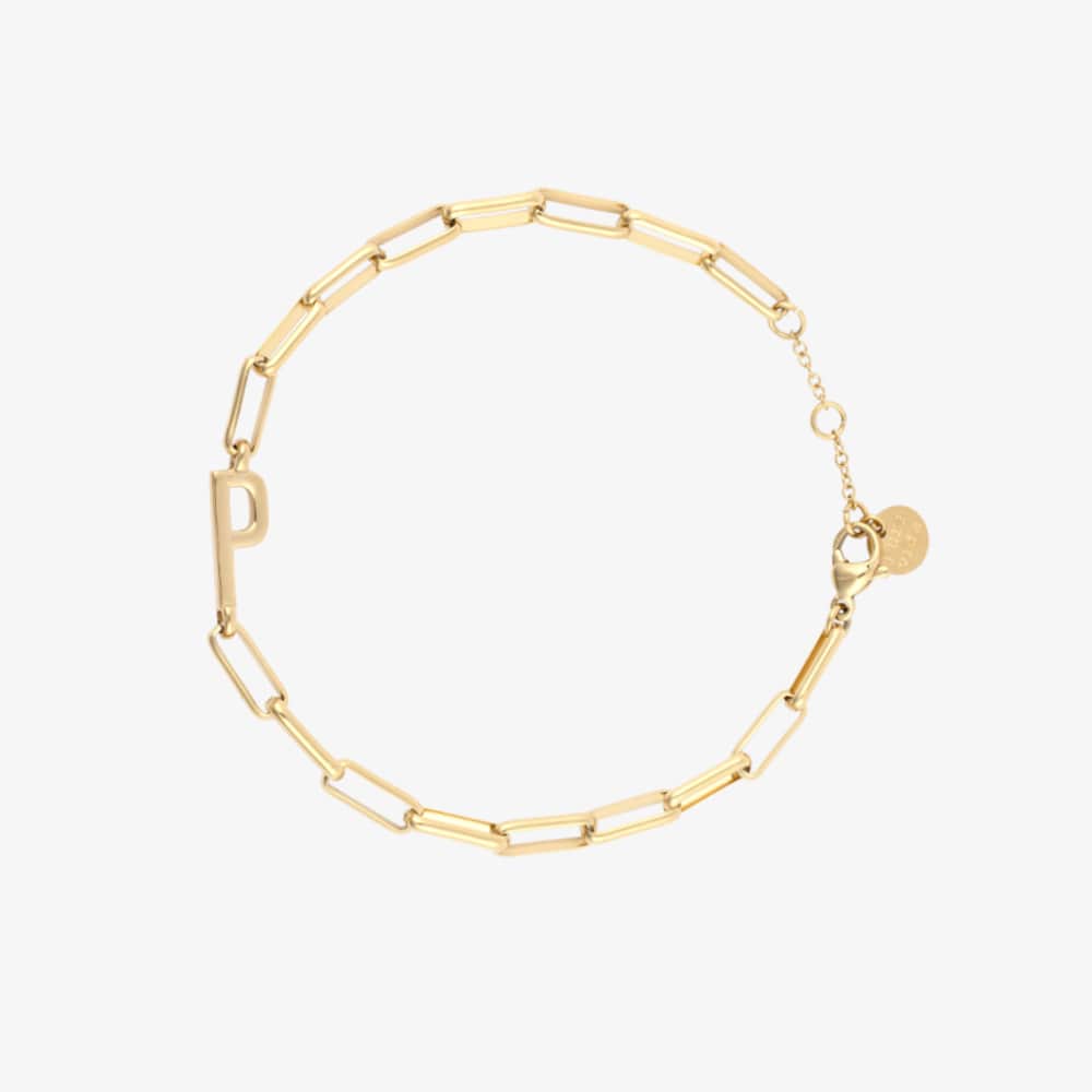 Initial Paperclip Chain Bracelet - Image 33
