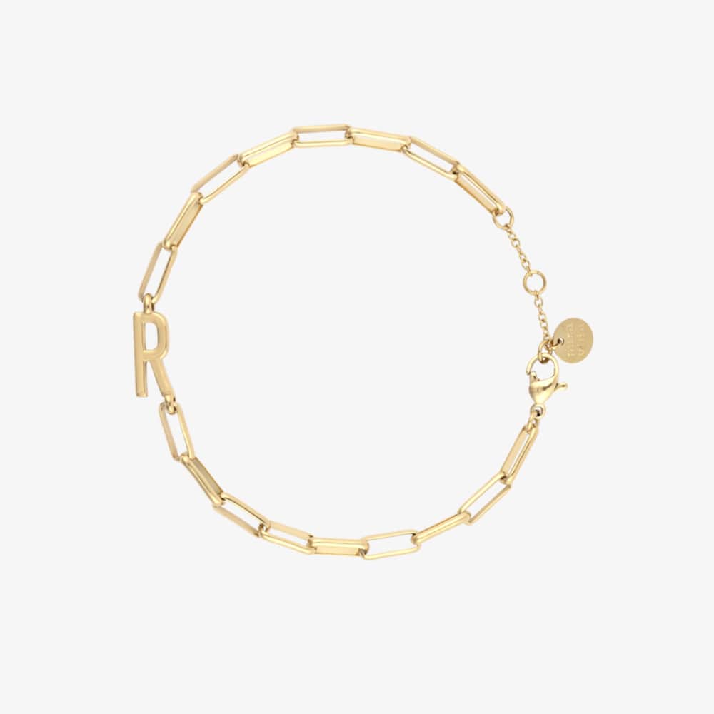 Initial Paperclip Chain Bracelet - Image 35
