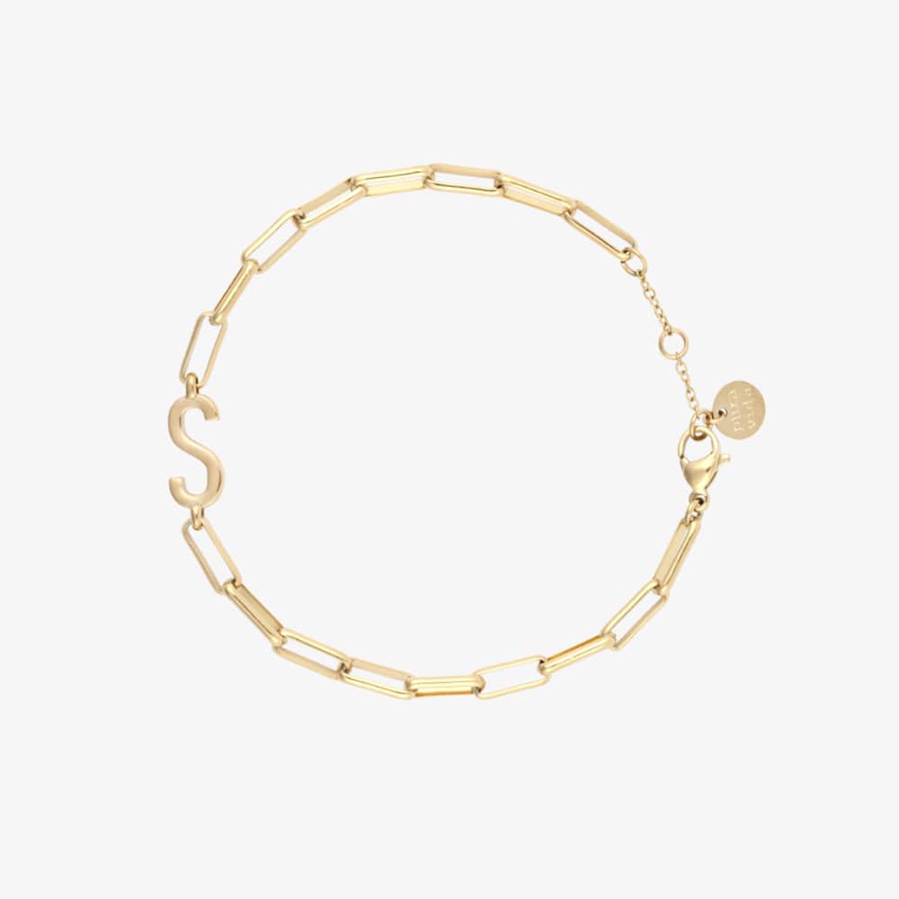 Initial Paperclip Chain Bracelet - Image 36