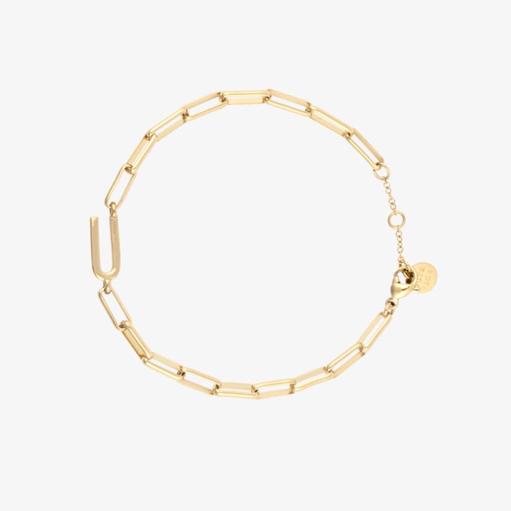 Initial Paperclip Chain Bracelet - Image 38