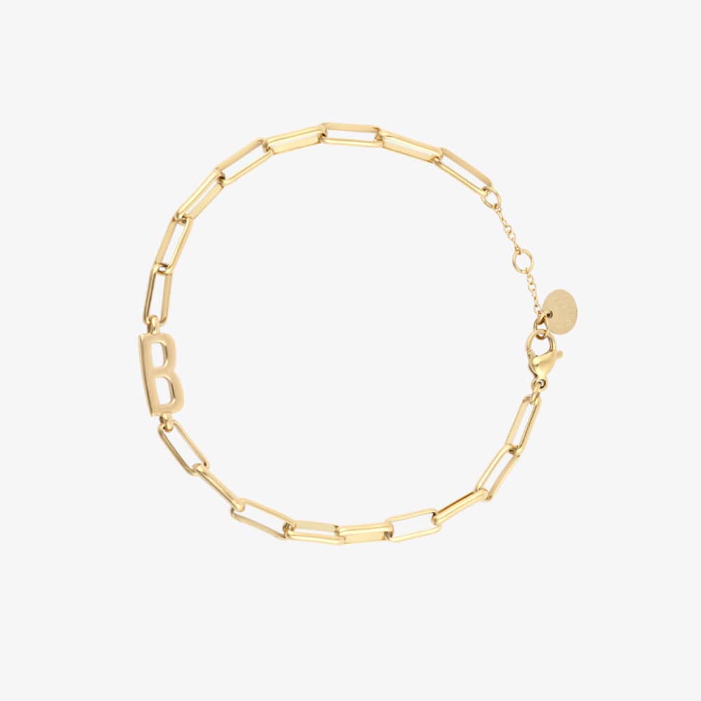 Initial Paperclip Chain Bracelet - Image 40