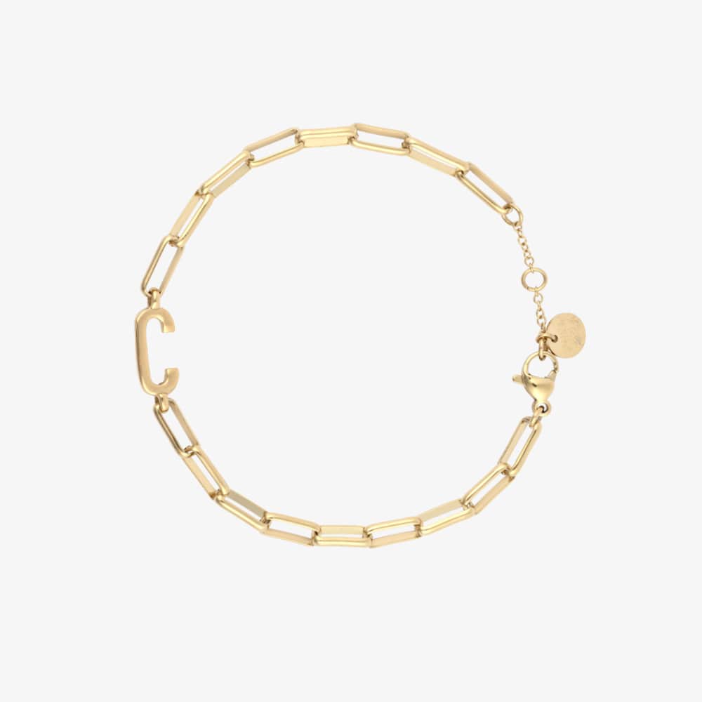 Initial Paperclip Chain Bracelet - Image 41