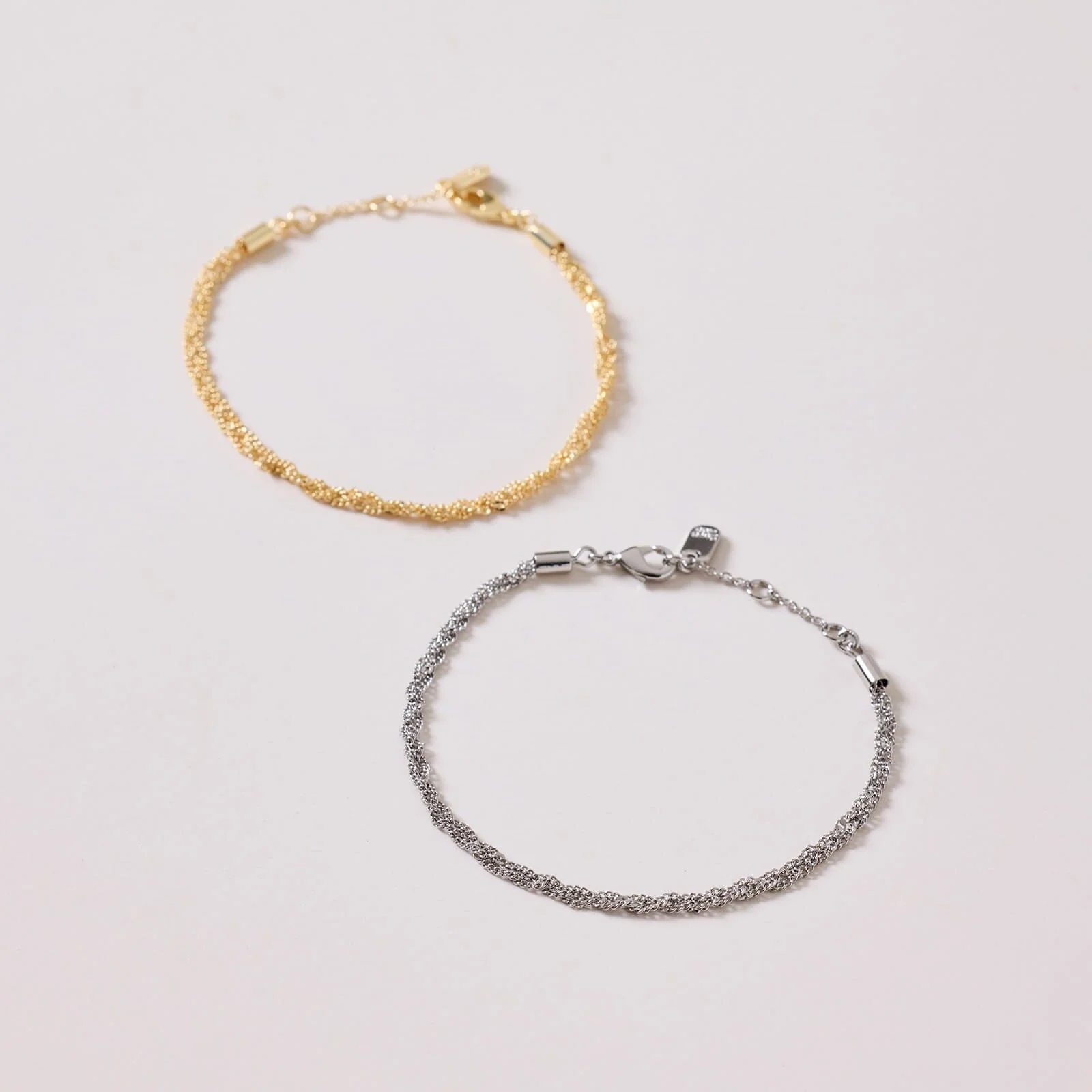 Layered Twisted Rope Chain Bracelet - Image 6