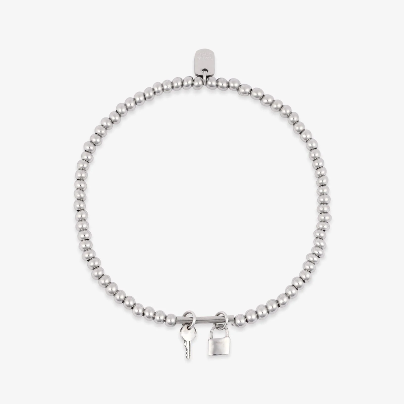 Lock and Key Stretch Bracelet - Image 2
