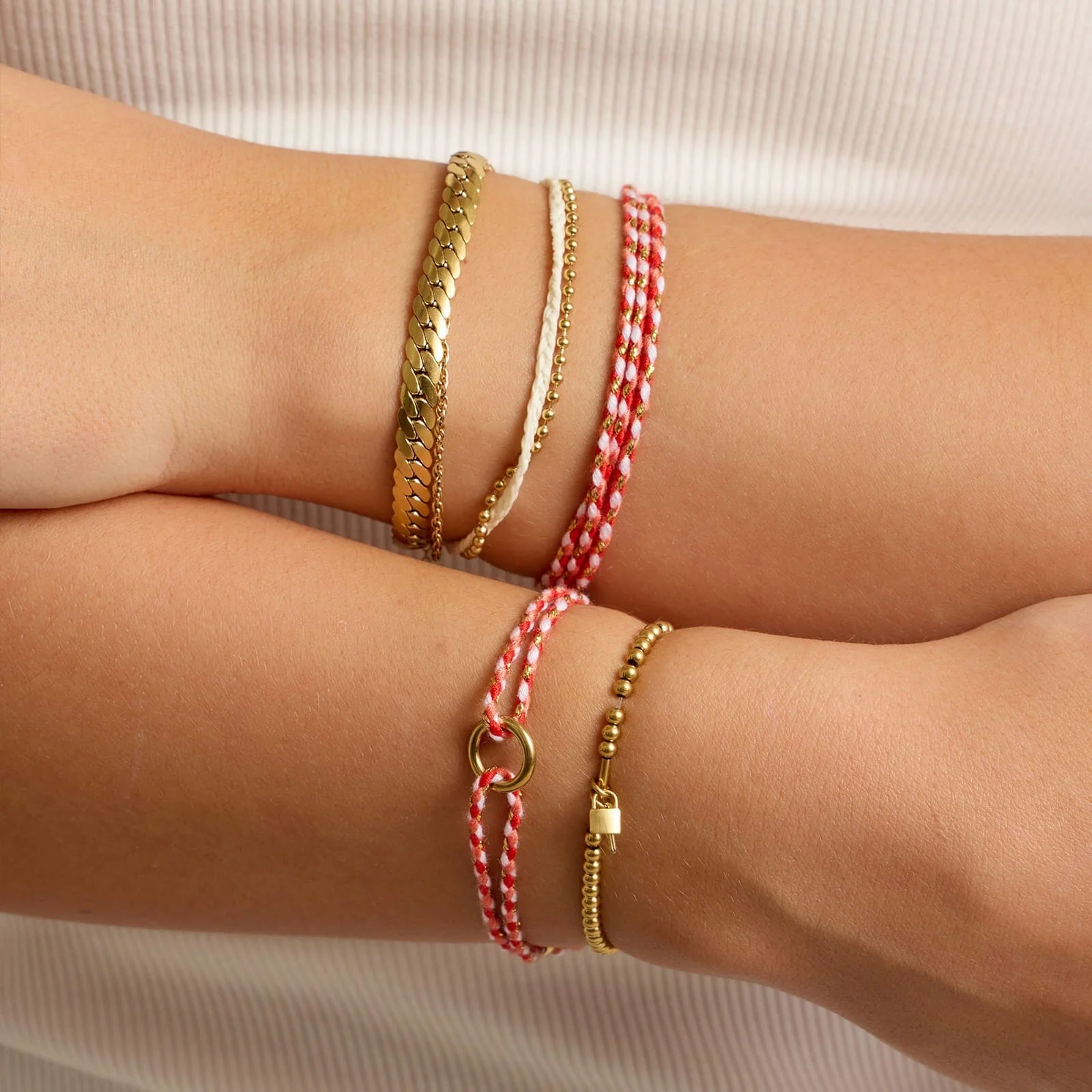 Lock and Key Stretch Bracelet - Image 4