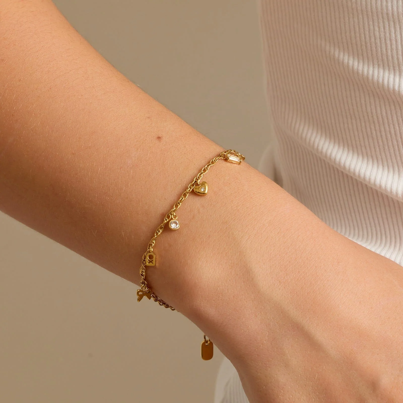 Love Charms Chain Bracelet - Image 2