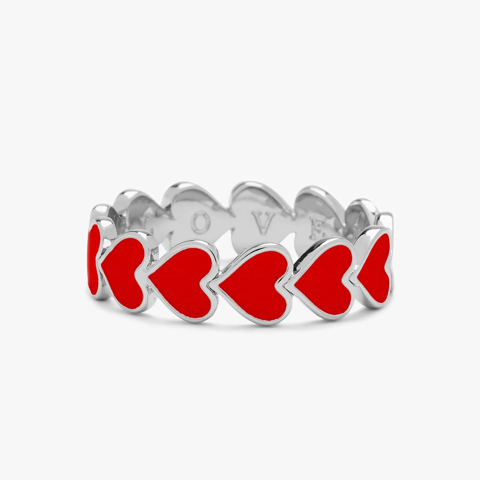 Love Hearts Band Ring - Image 3