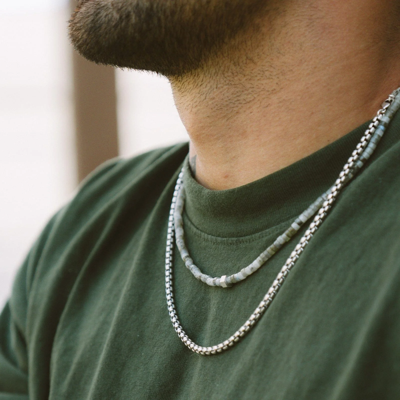 Men's Rolo Chain Necklace - Image 8