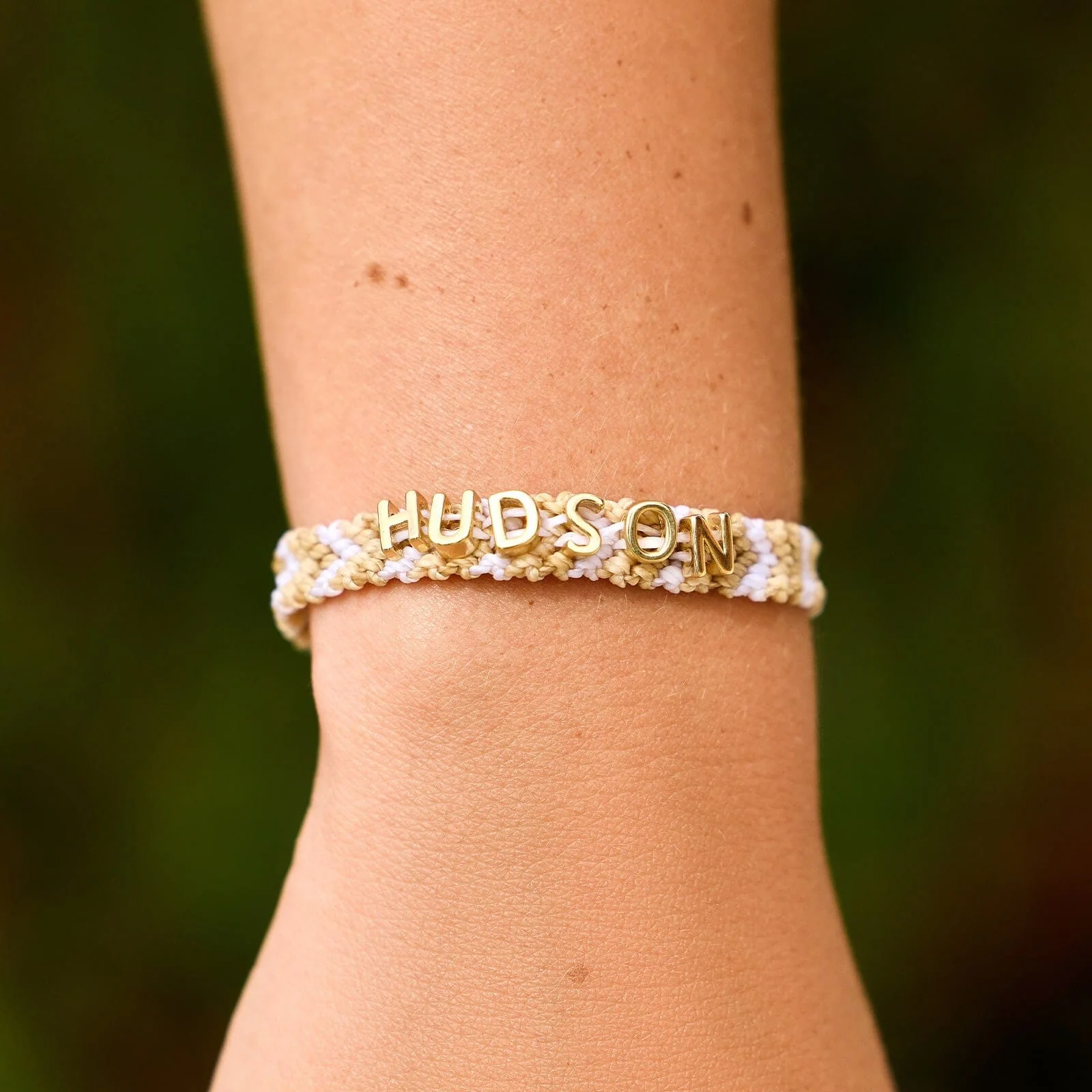 Neutral Woven Chevron Bracelet - Image 2