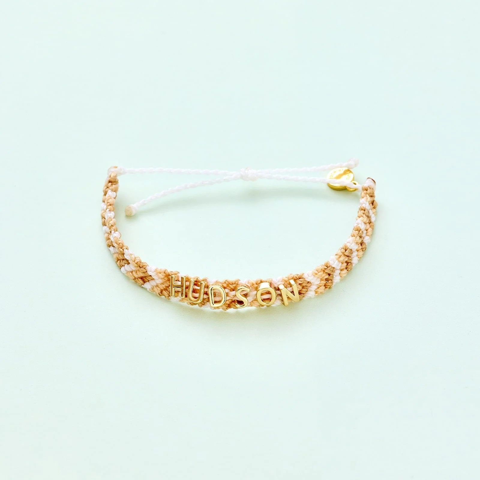 Neutral Woven Chevron Bracelet - Image 4