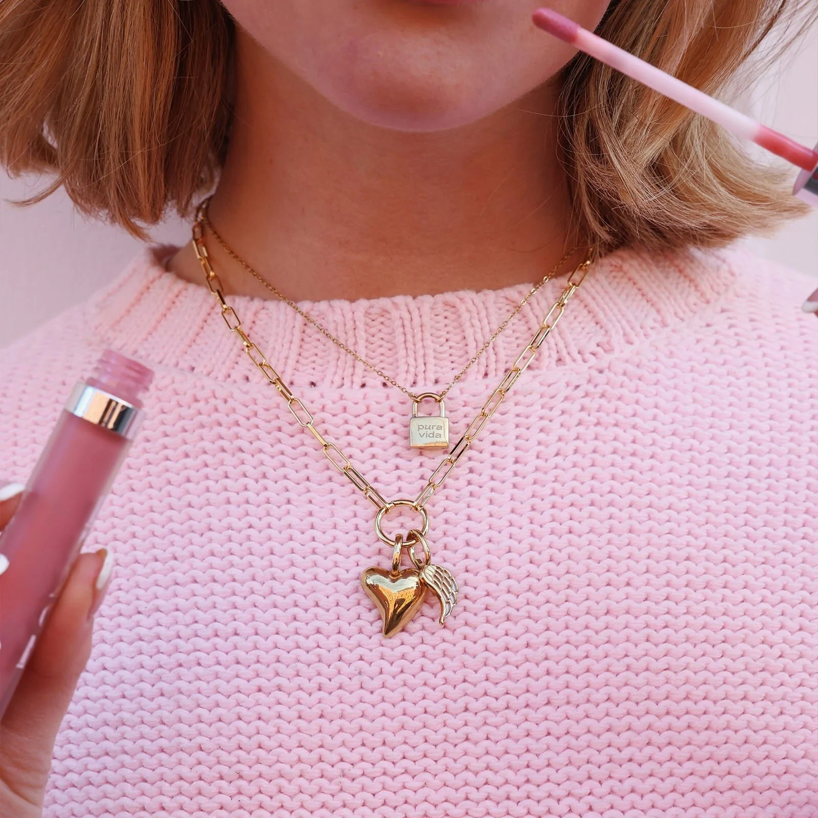 Padlock Pendant Necklace - Image 3