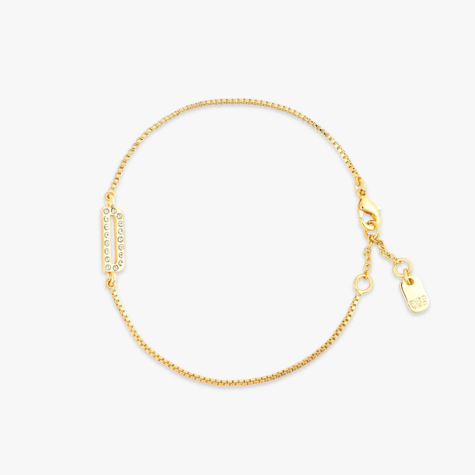 Pavé Initial Chain Bracelet - Image 21