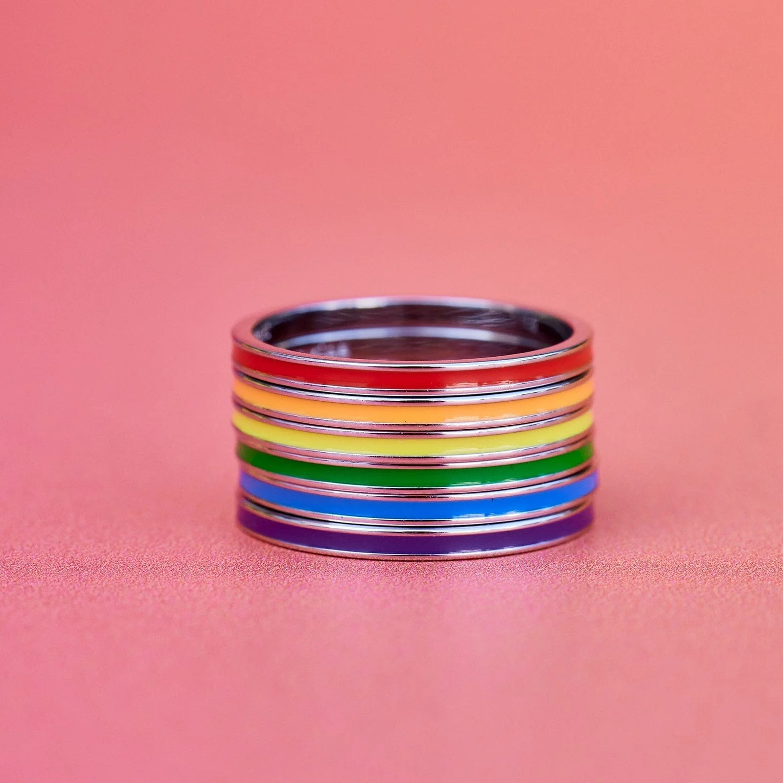 Rainbow Ring Stack - Image 7