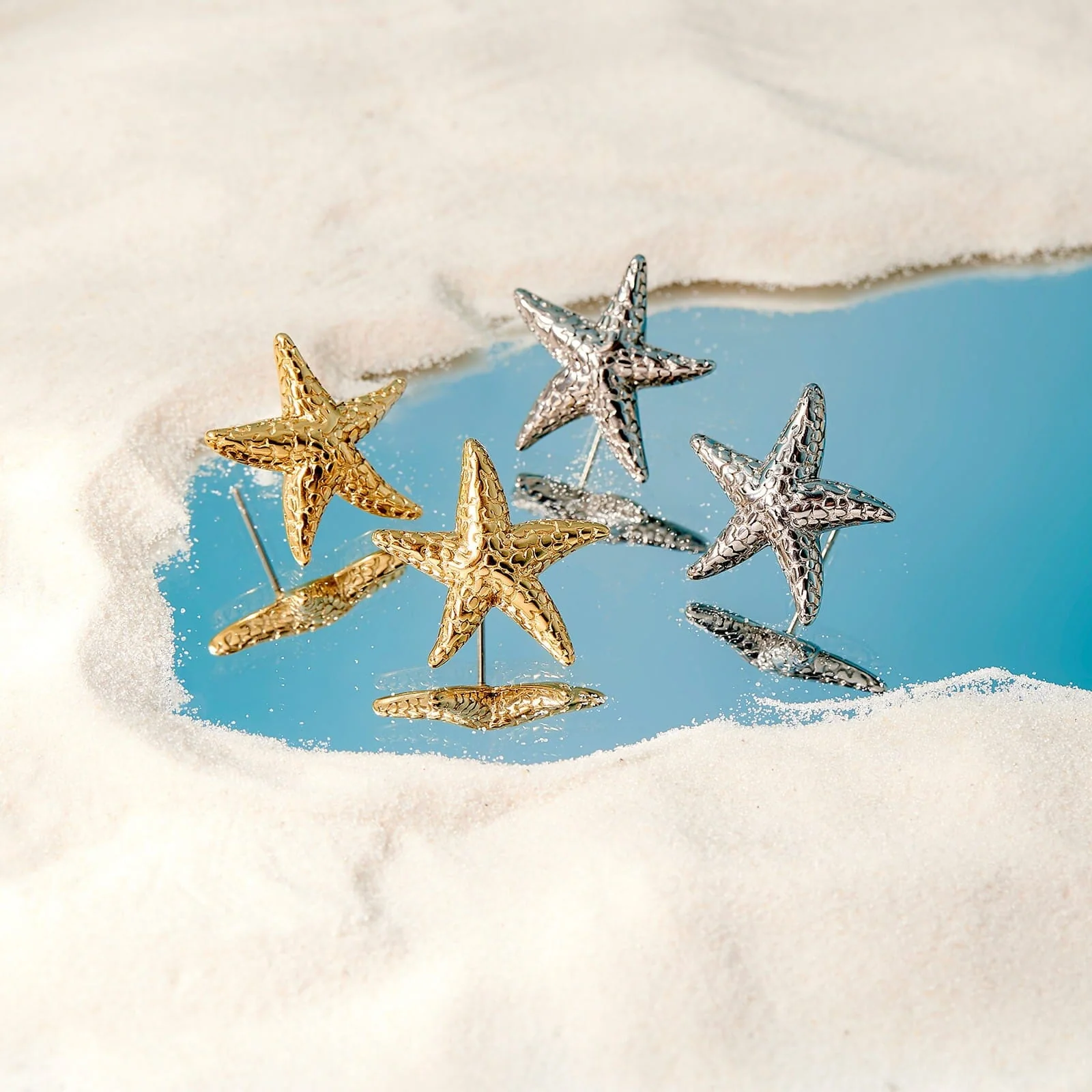 Sea Star Statement Earrings - Image 5