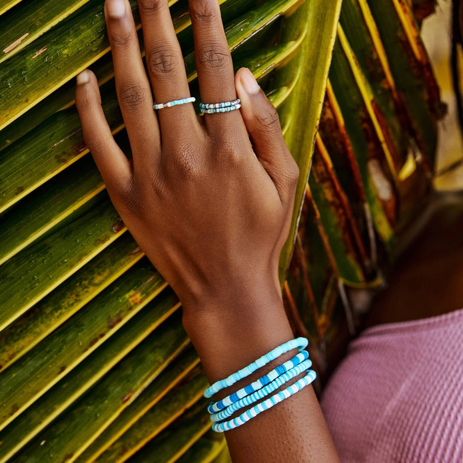 Seafoam Dream Stretch Ring Set of 3 - Image 3