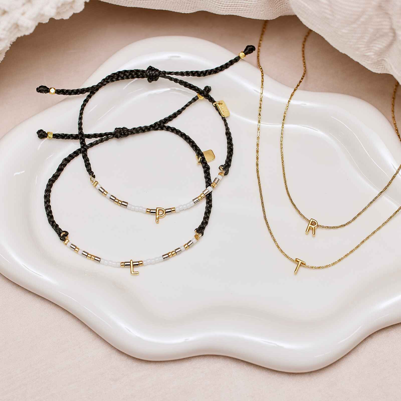 Snake Chain Alphabet Necklace - Image 10