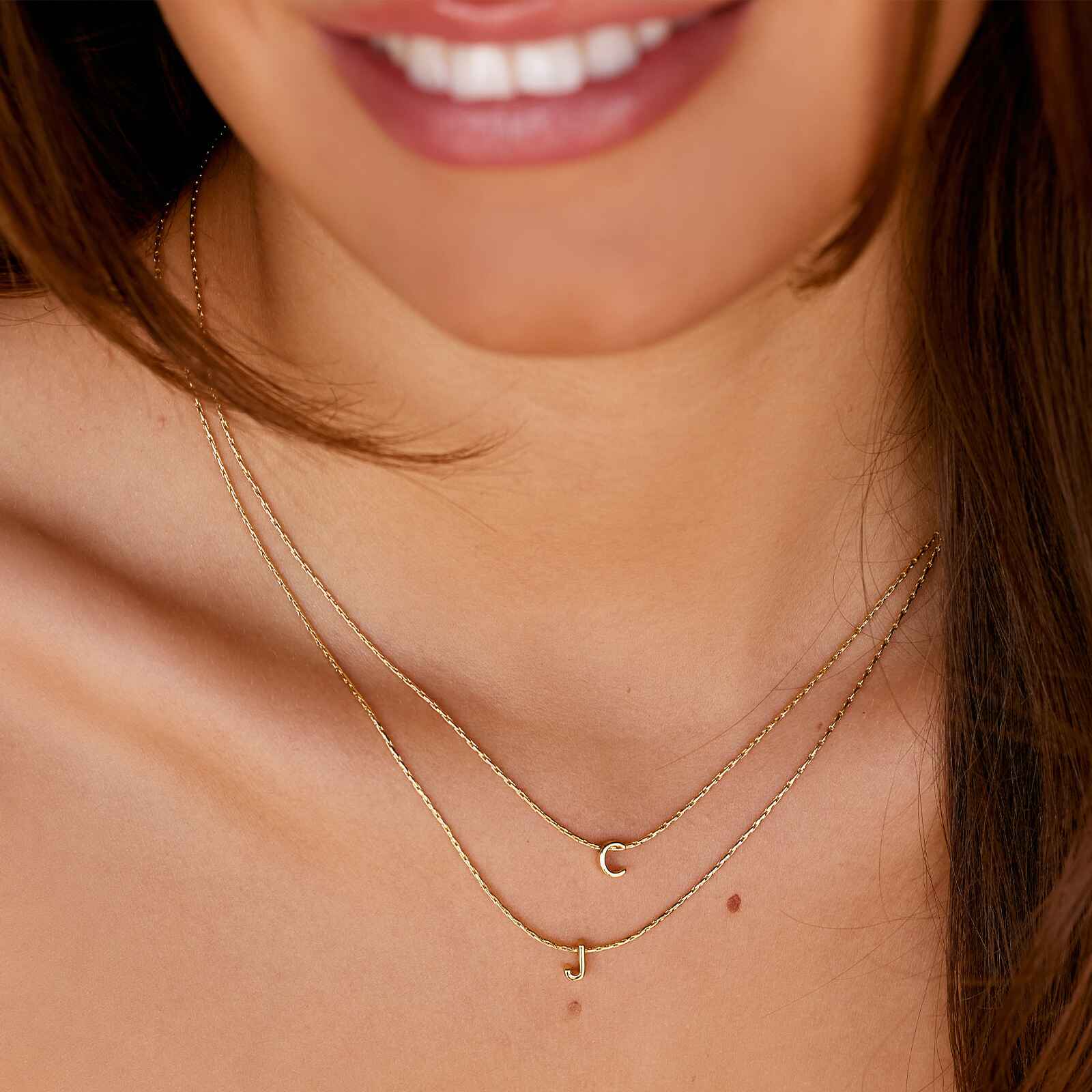Snake Chain Alphabet Necklace - Image 12
