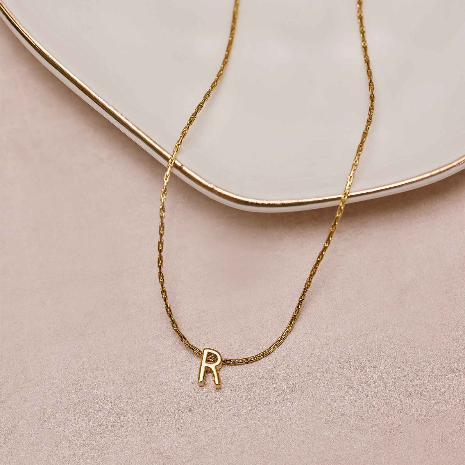 Snake Chain Alphabet Necklace - Image 7