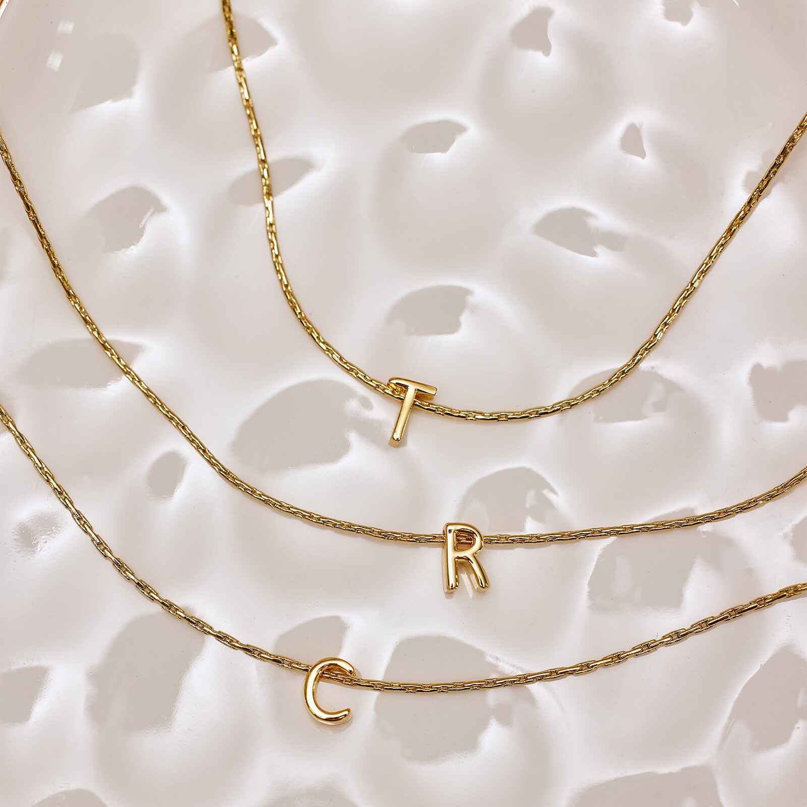 Snake Chain Alphabet Necklace - Image 8