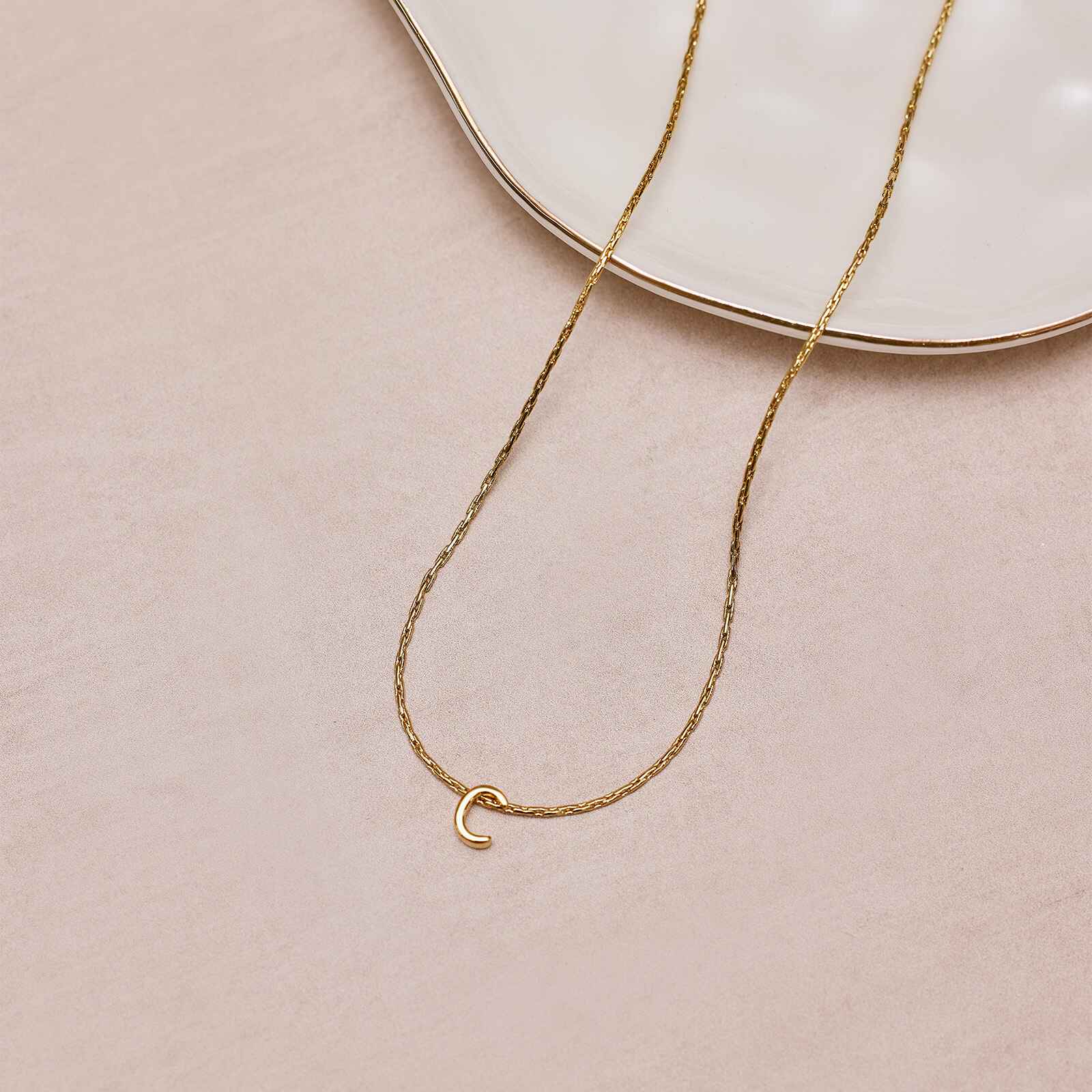 Snake Chain Alphabet Necklace - Image 9