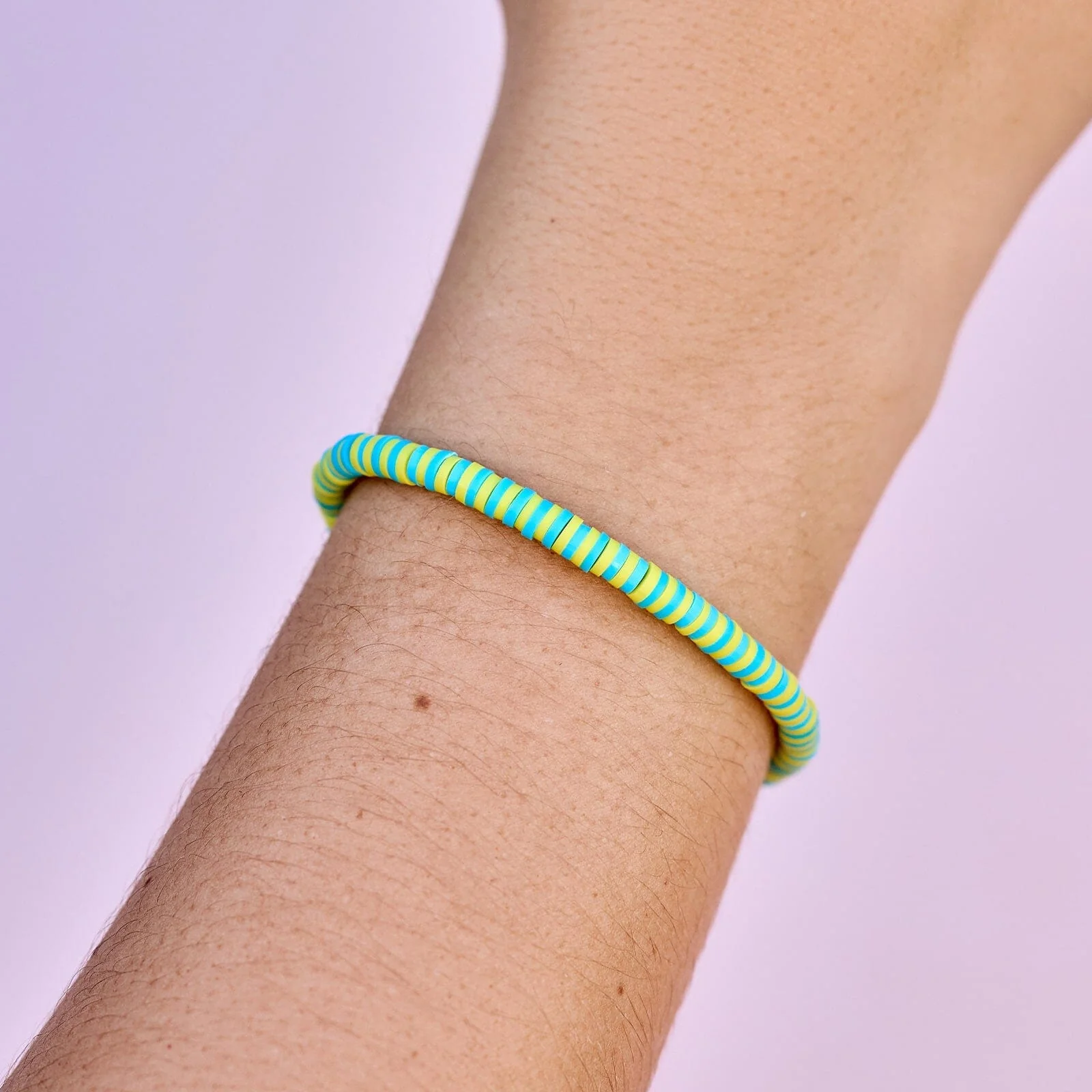 Sunbleached Aqua Seascape Stretch Bracelet - Image 2
